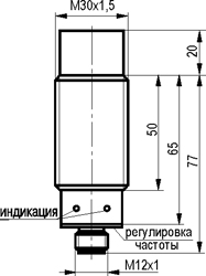 Габариты IV11N EC81A5-01G-15E-LS27